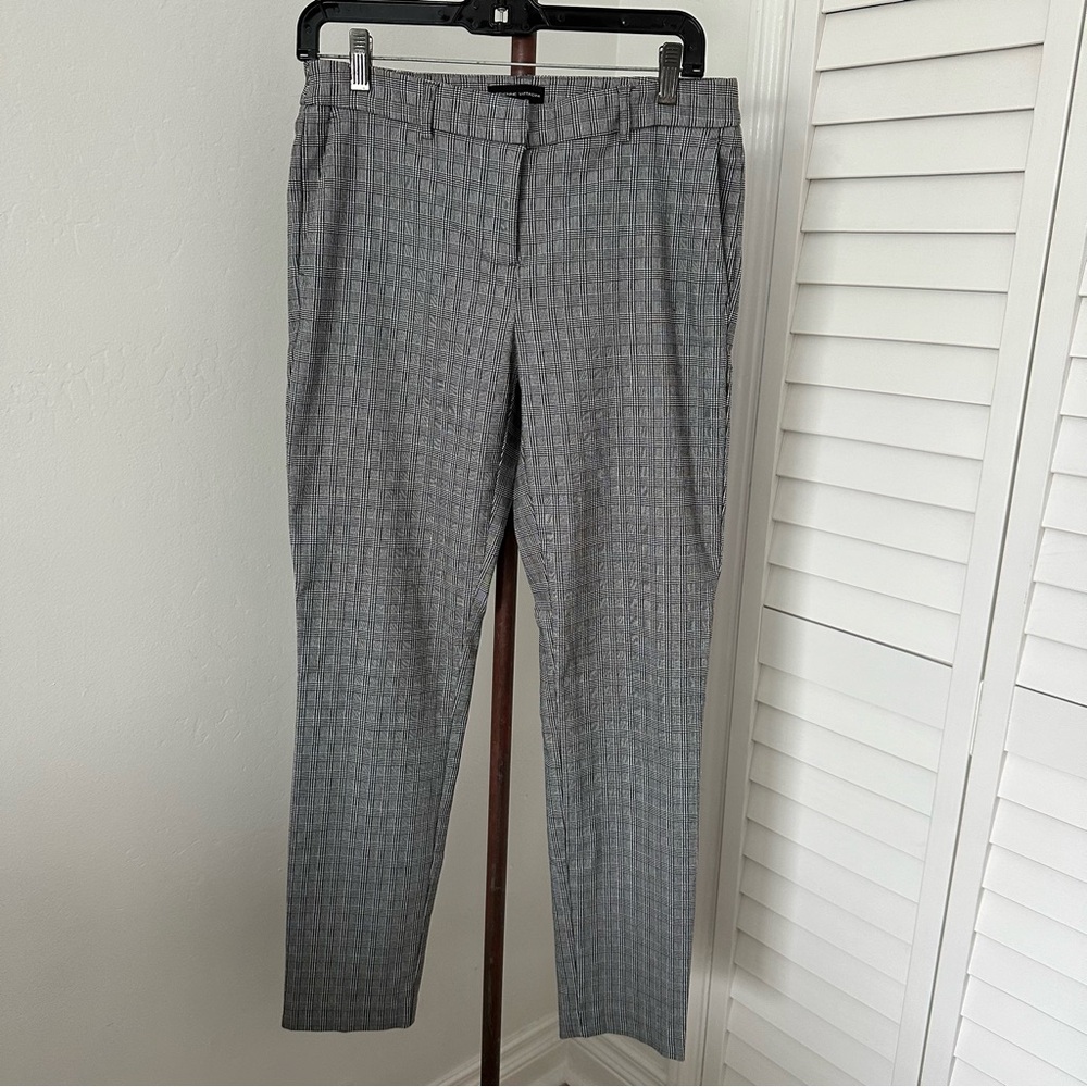 Adrienne Vittadini Plaid Dress Pant, Size 8